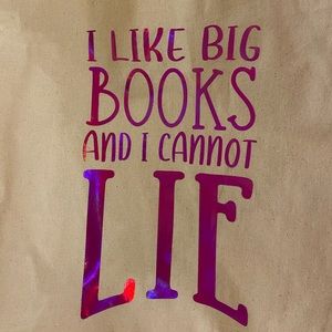 Book lover tote bag